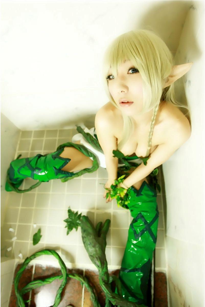 [Cosplay]  Queens Blade  Echidna & Alleyne Vs Tentacles SP2